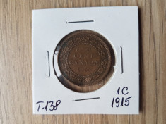 CANADA ONE CENT 1915 foto