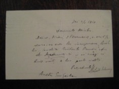 SCRISORI SCRIITORI ROMANIA SCRISOARE MIHAIL SADOVEANU/RADU D. ROSETTI foto