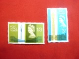 Serie - Turnul Postei- Aniversarea Postei Londra M.Britanie 1965 ,2 valori, Nestampilat