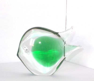 Statueta cristal sommerso - Peste 2 - design Benito Marcolin, FM Ronneby, Suedia foto