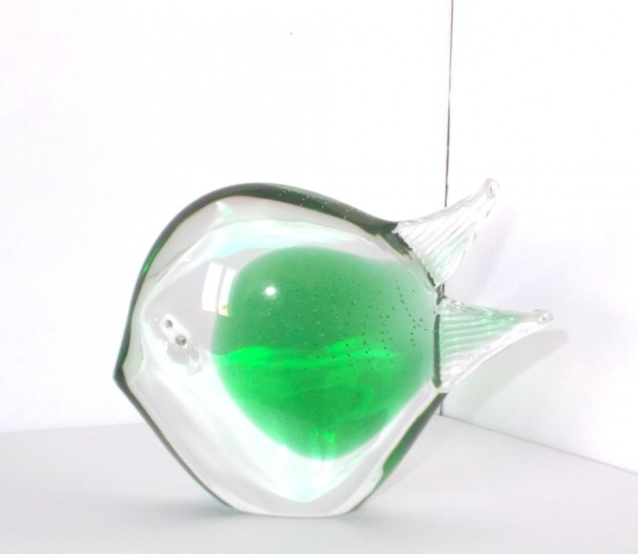 Statueta cristal sommerso - Peste 2 - design Benito Marcolin, FM Ronneby, Suedia