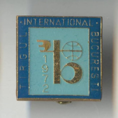 1972 TARG INTERNATIONAL BUCURESTI TIB - Insigna RSR