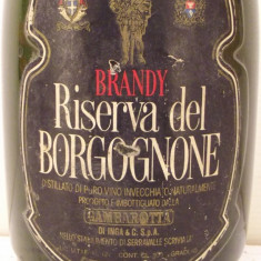 BRANDY RISERVA DEL BORGOGNONE INGA PURO DISTILLATO DI VINO L. 1 gr. 40 ANI 50/60