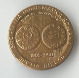 SOCIETATEA NUMISMATICA ROMANA - Sectia BIRLAD - SNR - Insigna Rara