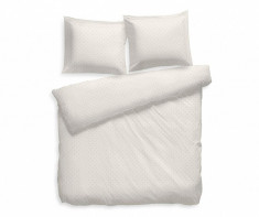 Set de pat Double Satin Extra Wide Puntini Off White foto