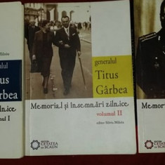 Titus Girbea Garbea - Memorial si insemnari zilnice 3 volume set complet