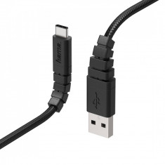 Cablu de date Hama 178307 Extreme USB Type C 1.4m Negru foto