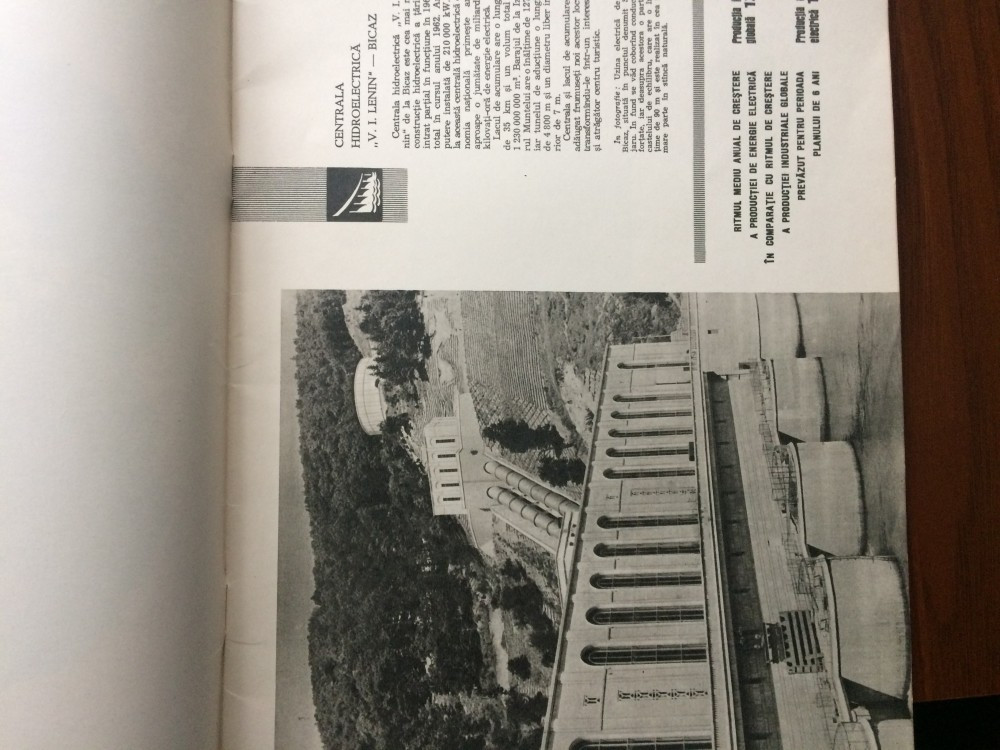 Privind harta electrificarii hidrocentrale termocentrale prezentare 1965  RSR, Alta editura | Okazii.ro