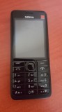 Telefon Nokia Asha 301 negru reconditionat functioneaza in orice retea, &lt;1GB, Neblocat