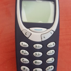 Nokia 3310 albastru necodat / reconditionat / baterie noua originala