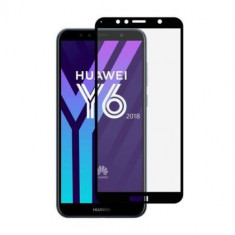 Folie Sticla Huawei Y6 2018 Flippy Full Face Negru foto