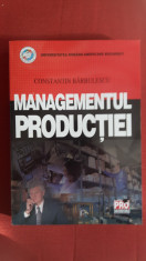 Constantin Barbulescu - Managementul productiei foto