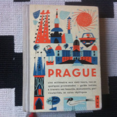 praga prague guide praha ghid turistic 1965 ilustrat harta in limba franceza