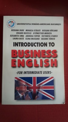 Introduction to business english - Roxana Dude,Mihaela Istrate foto