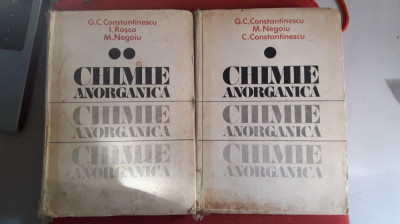 Chimie anorganica - G C Constantinescu, M Negoiu - Vol .1, 2 foto
