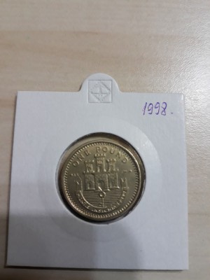 [8] 1 lira (one pound) Gibraltar, 1998, cod 8, XF, foto