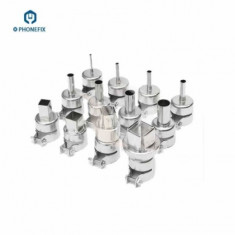 Diverse Scule Service 12 Pcs Set Hot Air Gun Nozzle Set For 850 Series BGA Rework Station foto