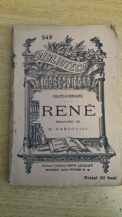 myh 622 - Biblioteca ptr toti - 549 - Rene - Chateaubriand