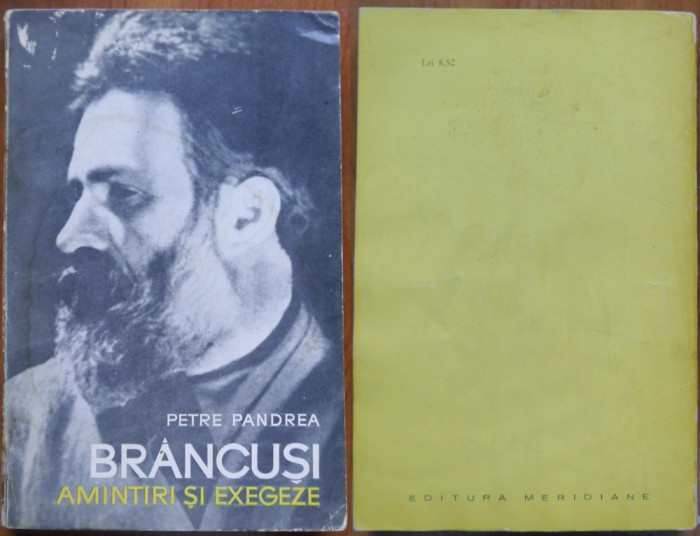 Petre Pandrea, Brancusi, 1967, editia 1 cu autograf