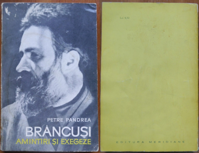 Petre Pandrea , Brancusi , 1967 , editia 1 cu autograf