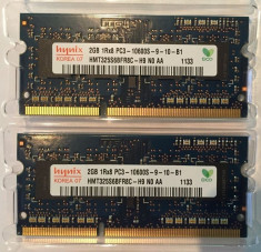 KIT: Memorii laptop HYNIX sodimm 2x2Gb=4Gb DDR3 1333Mhz, 204 pini, CL9 foto