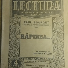 myh 624 - Lectura floarea literaturilor straine 58 - Rapirea - Paul Bourget