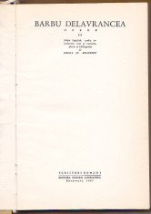 B. DELAVRANCEA - OPERE 3 TEATRU (APUS DE SOARE; VIFORUL; LUCEAFARUL) (ED CRITICA foto