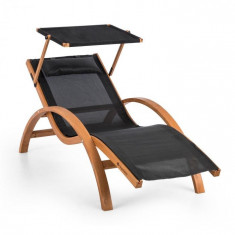 Blumfeldt Acapulco, scaun de gradina, cu acoperi? comfortMesh, capacitate de incarcare 150kg, negru foto