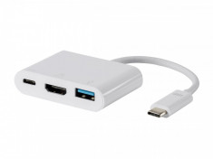 Adaptor 3 in 1 USB 3.1 catre HDMI + USB 3.0 + USB 3.1 foto