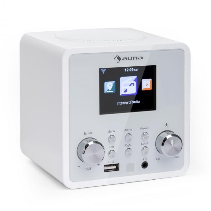 Auna IR-120 radio prin internet, wifi, dnla, upnp, app-control, culoare albă Auna IR-120 radio prin internet, wifi, dnla, upnp, app-control, culoare albă