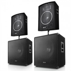 Skytec Set PA &amp;amp;quot;Frankfurt Basslauf&amp;amp;quot; 3200 W 2 Boxe 2 Subwoofere foto