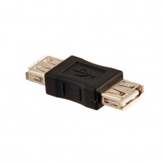 Adaptor USB 2.0 Mama - Mama - Negru foto