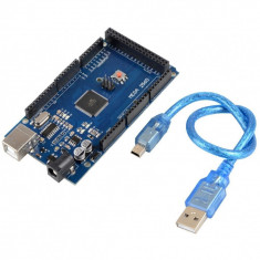 Placa de dezvoltare compatibila cu Arduino MEGA 2560 (ATmega2560 + CH340) &amp;amp;#351;i Cablu 30 cm foto