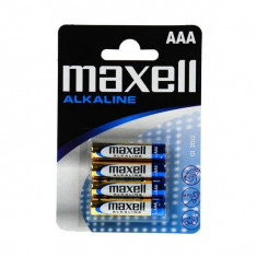 Set de 4 Baterii Alcaline LR03 / AAA Maxell foto