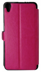 Husa tip carte cu stand roz pentru Lenovo S850 Dual Sim foto
