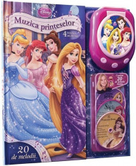 Disney. Muzica prin?eselor. 4 pove?ti muzicale (carte + miniCD + CD player) 20 melodii foto