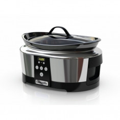 Oala electrica de gatit Crock Pot 5.7L Slow Cooker cu cronometru digital foto