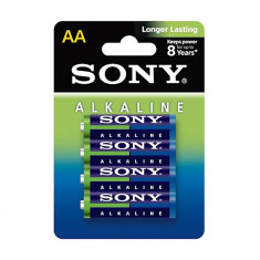 Set de 4 Baterii Alcaline Sony LR6 (AM3L-B4D) foto