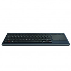 Tastatura wireless Logitech iluminare LED K830 , Multimedia , Bluetooth Smart , Touchpad , Negru foto