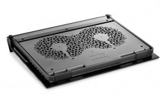 Deepcool Stand notebook DeepCool 17&amp;quot; - 2 x fan 140mm, 4 x USB, plastic - aluminiu, black, 8 unghiuri, design anti-alunecare &amp;quot;N9 EX&amp;quot; foto