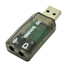 Placa de Sunet 5.1 USB Neagra foto