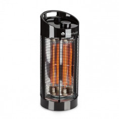 Blumfeldt Heat Guru 360, radiator de sine statator, incalzitor de exterior, 1200 / 600W, 2 nivele de incalzire, IPX4, negru foto