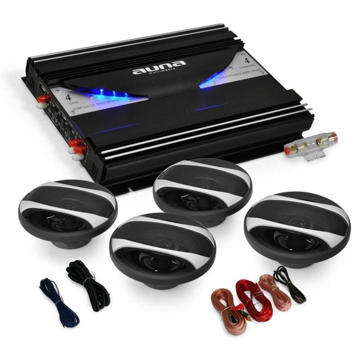 Auna 4.0 Set HIFI auto "Black Line 400" Amplificator Box Auna 4.0 Set HIFI auto "Black Line 400" Amplificator Box
