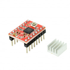 Driver pentru Motoare Pas cu Pas A4988 Rosu CNC 3d printer StepStick Stepper foto