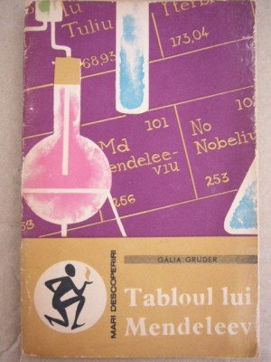 myh 38s - Galia Gruder - Tabloul lui Mendeleev - ed 1963 foto