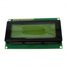 Afisaj Display LCD 2004 cu Backlight Galben-Verde Arduino / PIC / AVR / ARM / STM32 foto