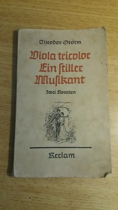 myh 624 - Viola tricolor ein ftiller mufikant - Theodor Storm - in limba germana