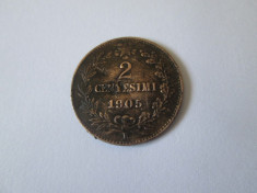 MONEDA 2 CENTESIMI 1905 ITALIA foto