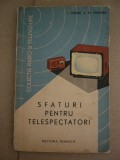 Myh 523s - SFATURI PENTRU TELESPECTATORI - CIPERE - HANDRA - ED 1963