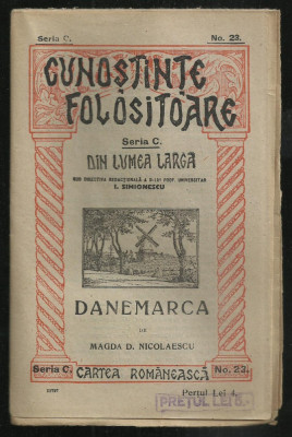 Magda D.Nicolaescu / DANEMARCA - editie interbelica (Cunostinte Folositoare) foto